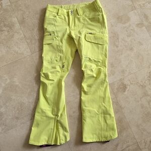 Women's Dryride Breathable Snowboarding Pants Neon
